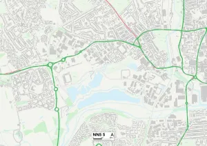 NN - Northampton Drucke: Nordhampton NN5 5 Karte
