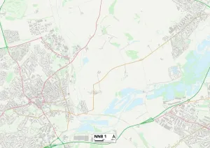 Wellingborough NN8 1 Karte