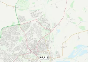 NN - Northampton Drucke: Wellingborough NN8 4 Karte