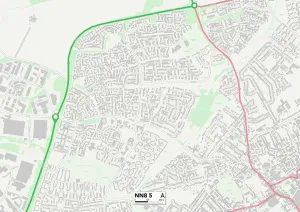 Wellingborough NN8 5 Karte