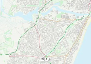 Suffolk, Region Nordost 33 Nr., Karte