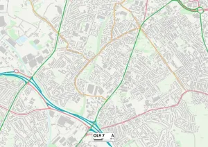 Altstadt OL9 7 Karte