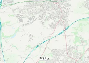 Rochdale OL10 2 Karte