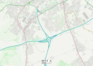 Rochdale OL11 2 Karte