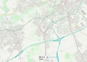Rochdale OL11 3 Karte