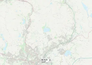 Rochdale, OL12 9 Karte