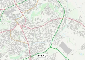 Rochdale OL16 5 Karte