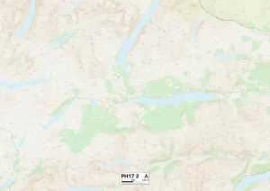Gerahmter Druck : Perth und Kinross, PH17 2 Karte Gerahmter Druck : Perth und Kinross, PH17 2 Karte