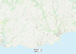 Kornwal PL13 2 Karte