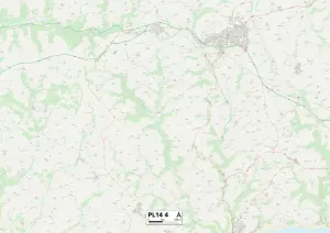 Kornwal PL14 4 Karte