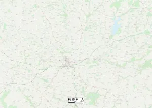 PL - Plymouth Drucke: Kornwal PL15 9 Karte