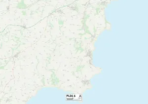 PL - Plymouth Drucke: Kornwal PL26 6 Karte
