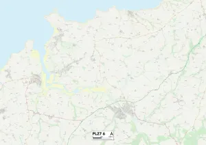 PL - Plymouth Drucke: Kornwal PL27 6 Karte