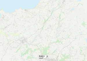 Kornwal PL30 3 Karte