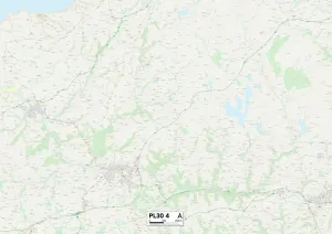 Kornwal PL30 4 Karte