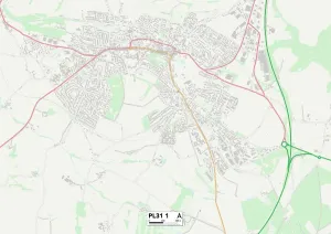 Kornwal PL31 1 Karte