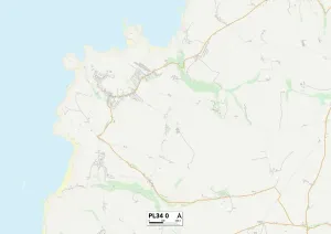 Kornwal PL34 0 Karte
