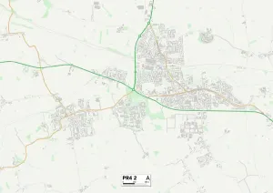 Fylde PR4 2 Karte