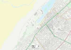 Sefton, PR8 1 Karte