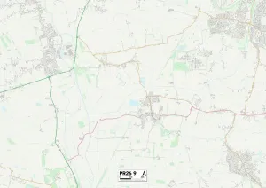 Süd-Ribble PR26 9 Karte