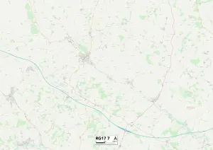 RG - Lesen Drucke: Berkshire RG17 7 Karte