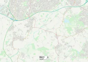 Berkshire RG2 9 Karte