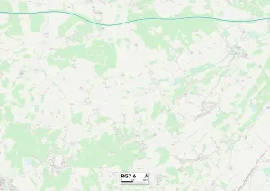 Berkshire RG7 6 Karte