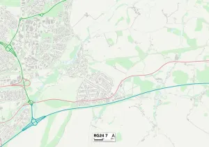 Hampshire RG24 7 Karte