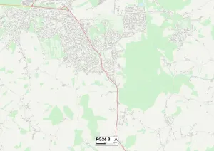 Hampshire RG26 3 Karte