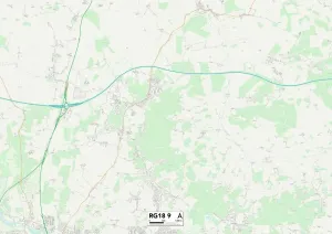 West Berkshire RG18 9 Karte