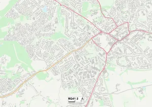 RG - Lesen Drucke: Wokingham RG41 2 Karte