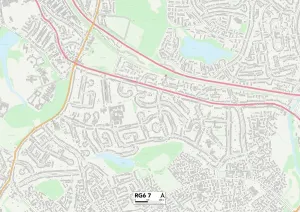 Wokingham RG6 7 Karte