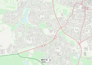 Krawley RH11 8 Karte