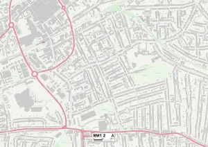 RM - Romford Drucke: Havering RM12 Karte