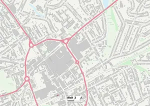 Havering RM1 3 Karte