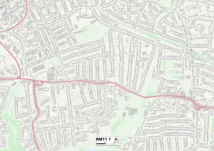 RM - Romford Drucke: Havering RM11 1 Karte