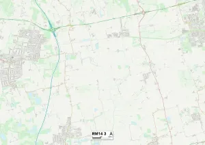 Havering RM14 3 Karte