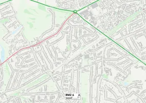 Havering RM2 6 Karte