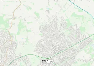 RM - Romford Drucke: Havering RM3 7 Karte
