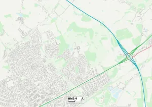 Havering RM3 9 Karte