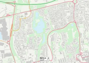 RM - Romford Drucke: Thürrett RM16 6 Karte