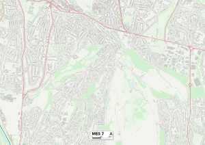 ME - Rochester Drucke: Medway ME5 7 Karte