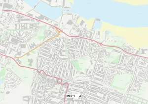 ME - Rochester Drucke: Medway ME7 1 Karte