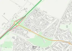 Schwelle ME10 5 Karte