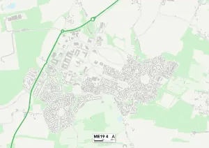 Tonbridge und Malling, ME19 4 Karte