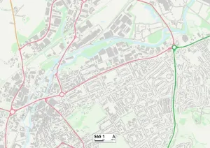 S - Sheffield Drucke: Rotherham S65 1 Karte