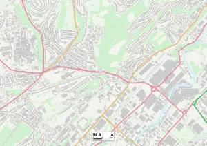 S - Sheffield Drucke: Schield Sheffield S4 8 Karte
