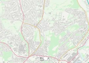 S - Sheffield Drucke: Schifflde S5 6 Karte