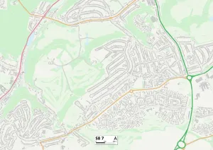 S - Sheffield Drucke: Schiffield S8 7 Karte