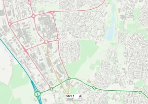 Stevendrage SG1 1 Karte
